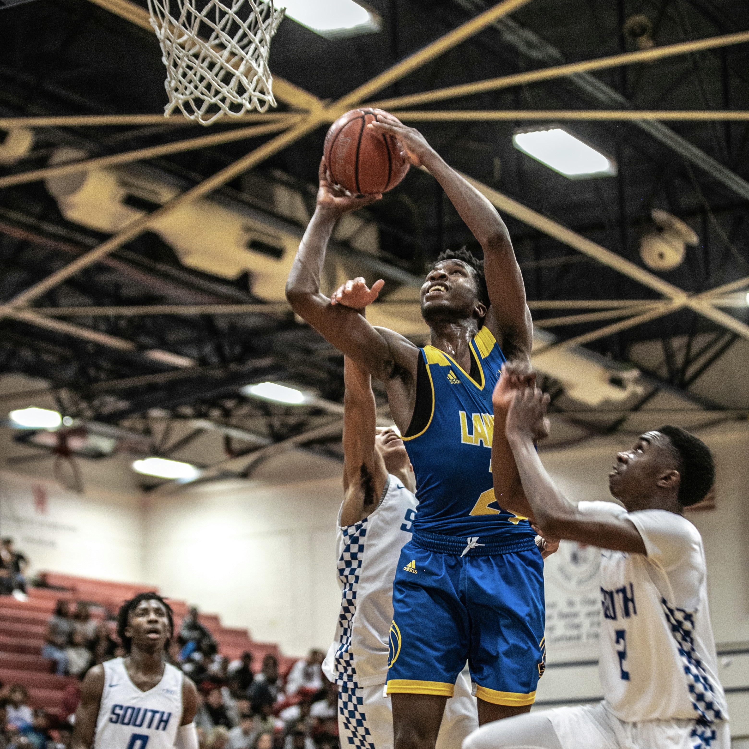 High school basketball game